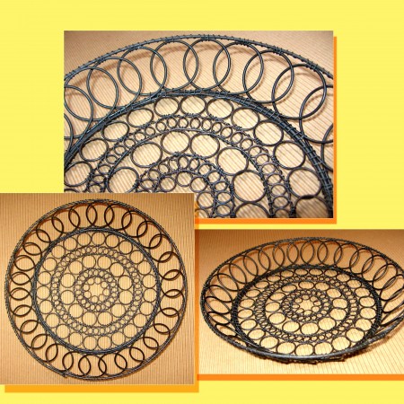 Drátovaná miska kolečka